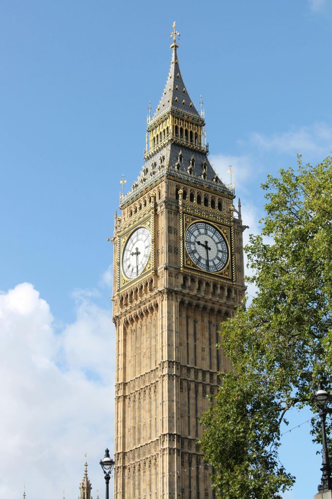 Famous clock tower of london